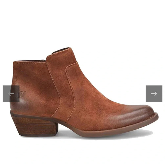 BORN MCKENZIE RUST TOBACCO - WOMENS ankle bootie size 8 - Picture 5 of 16